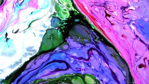 Colorful Fluid Art: Swirling Abstract Patterns