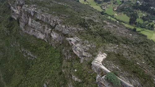 Aerial Shot With Drone View Over The Farallones In Colombia