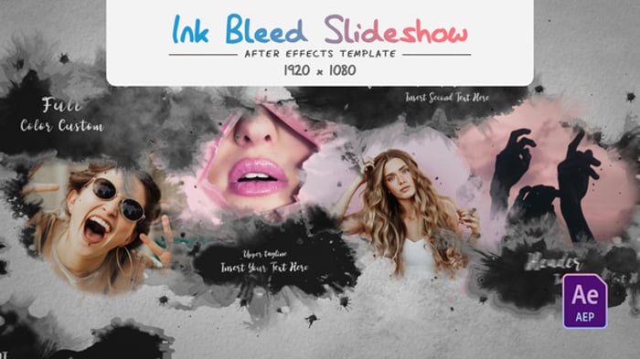 Fluid Ink Slideshow with Watercolor Transitions, Video Displays ft. ink ...