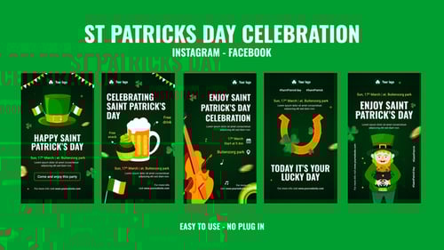 St Patricks Day Celebration Instagram Stories