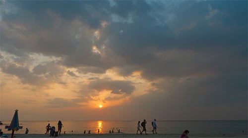 Tranquil Beach at Sunset
