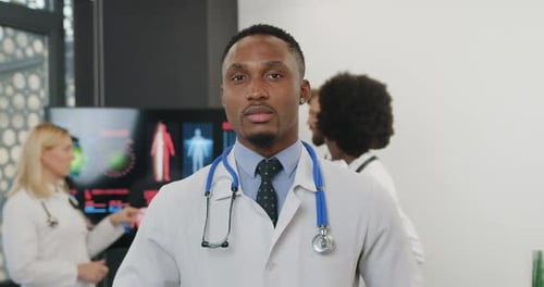 Confident Doctor in a Modern Hospital Setting