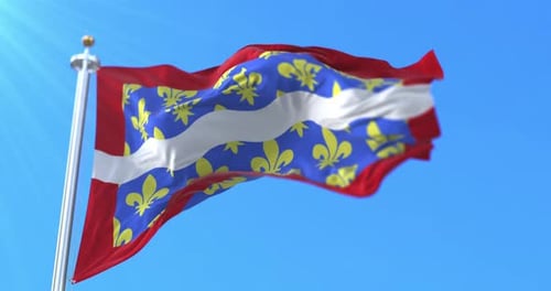 Bandera de Cher, Francia