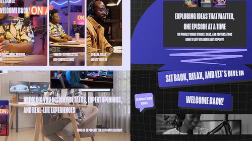 Professional Podcast Intro MOGRT