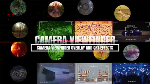 Camera Viewfinder Overlay and CRT Effects