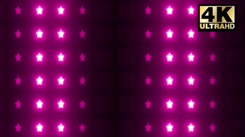 4 Pink Stars Vj Loop Pack