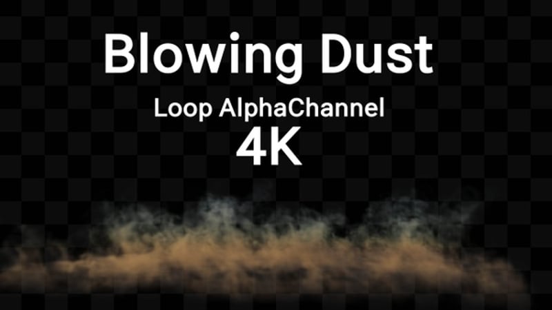 Blowing Dust Alpha Loop 4K, Elements Motion Graphics ft. dust alpha ...