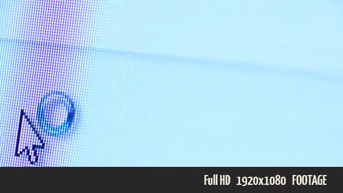 Arrow Cursor Hovering Over Computer Screen