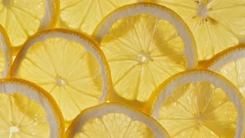 Lemon Slices Close Up Background