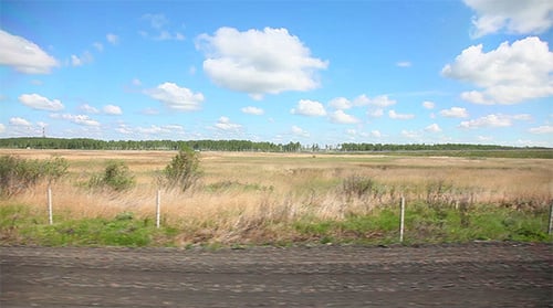 Entlang der Straße