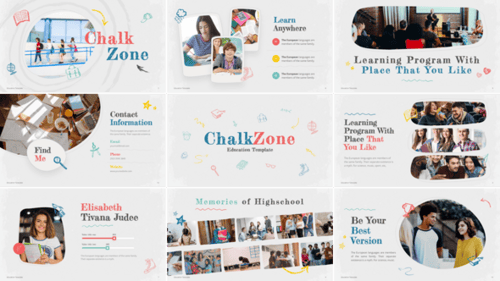 Chalkzone Education Video Display After Effect Template