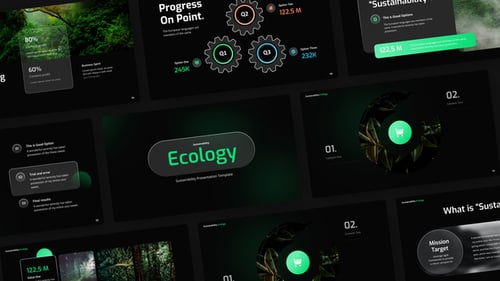 Sustainability Video Display After Effect Template