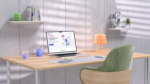 Laptop Mockups in Bright Room | 4k