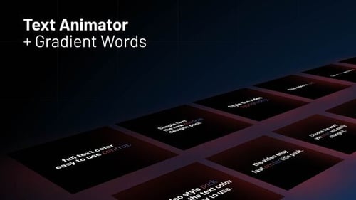 Dynamic Text Animation Pack with Gradient Color Control