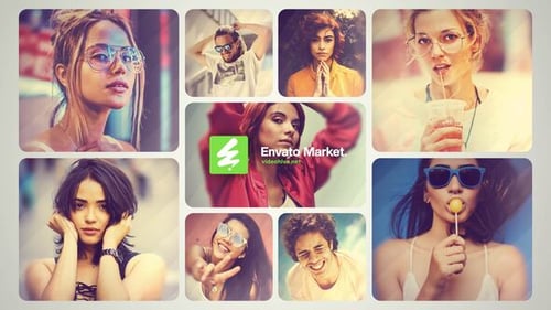 Split Screen Intro Logo