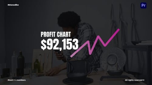 Animated Data Counters and Text for Presentations