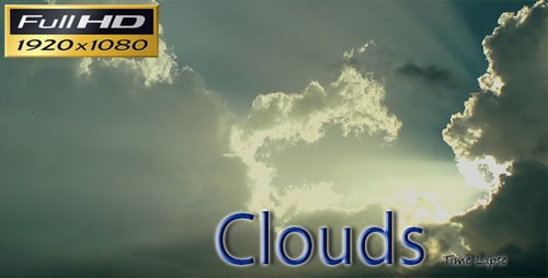 Sunlight Through Clouds in an Azure Sky