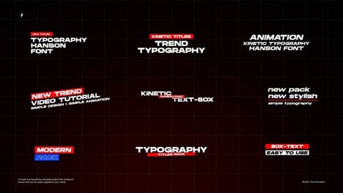 Modern Text Animation 1.0 | After Effects