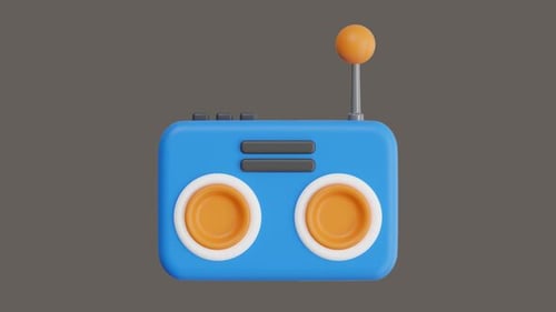 3D Animation of Radio Reaching Audiences through Soundwave