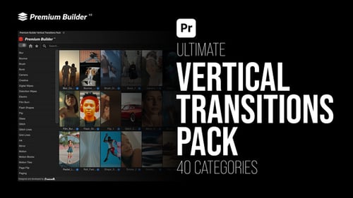 Vertical Transitions Pack for Premiere Pro
