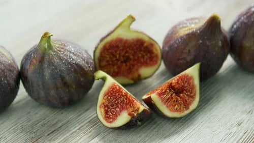 Row of Figs on Table