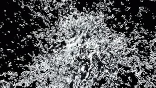 Dynamic Water Splash Element with Alpha Channel