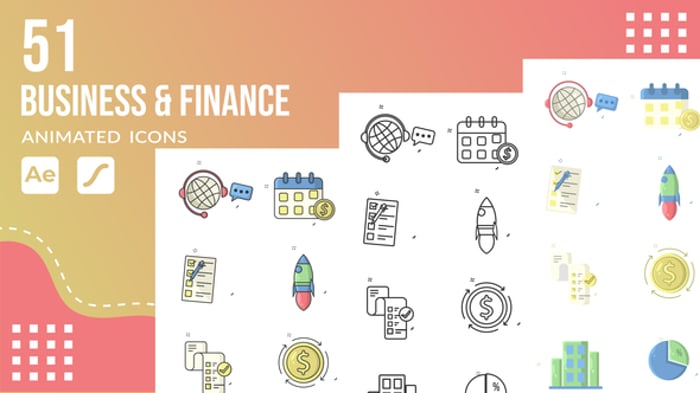 65 Animated Business Icons, Elements ft. finance icons & business icons ...