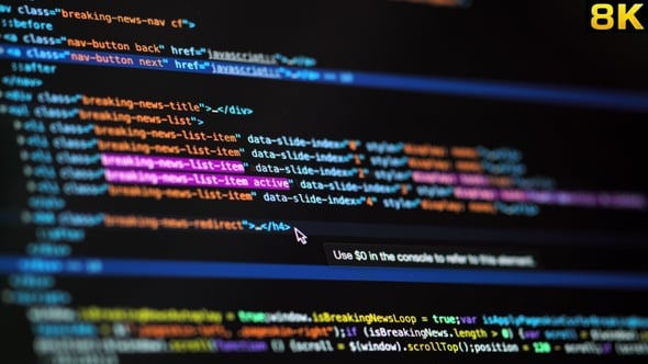 Working Computer Codes On Screen, Business, Corporate Stock Footage ft ...