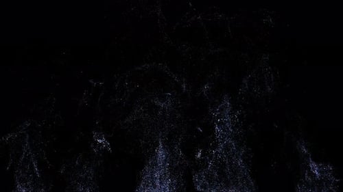 Fluid Sparkling Particle Burst Reveal Transition