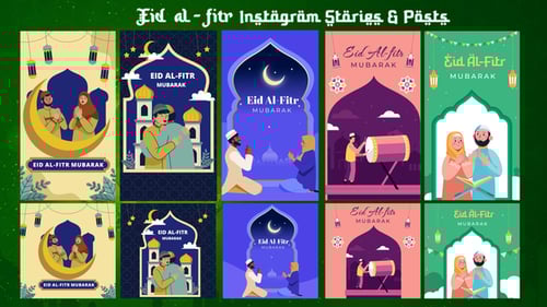 Eid al-Fitr Mubarak I Ramadan Instagram stories & Posts 2