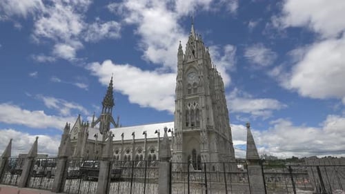 The Basilica of the National Vow in Quito, Ecuador