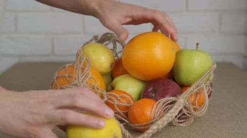 Vida ecológica con frutas