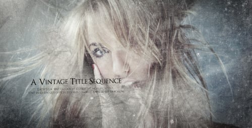 Classic Vintage Title Sequence with Distressed Texture