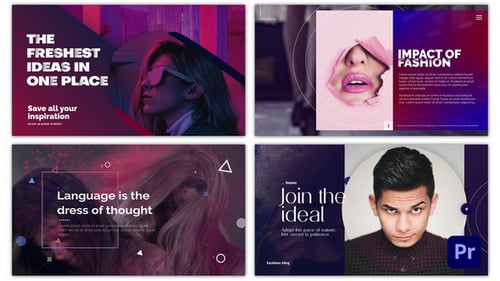 Dynamic Text Opener with Modern Geometric Shapes