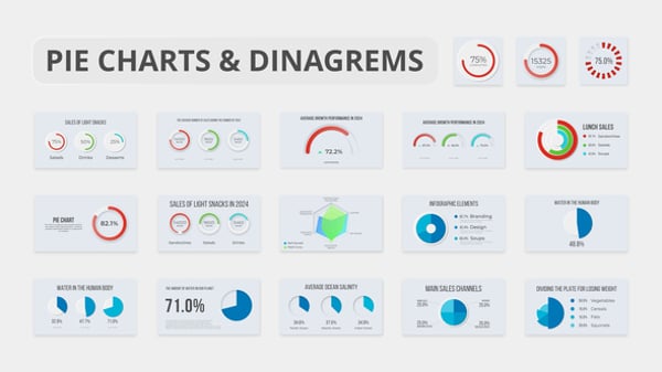 Modern Animated 2D Infographic Elements and Data Visualization Charts ...