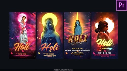 Holi Stories For Premiere Pro