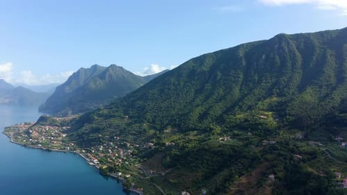 Aerial view of Bardolino, Lake Garda, Italy.