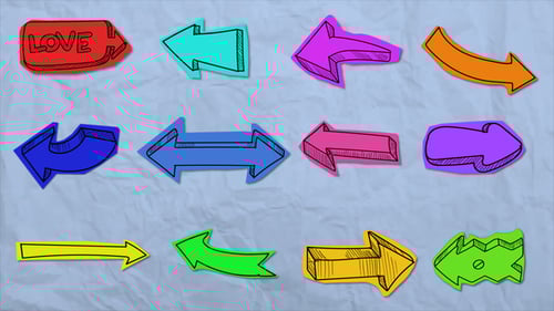 Paper Unfolding Arrows