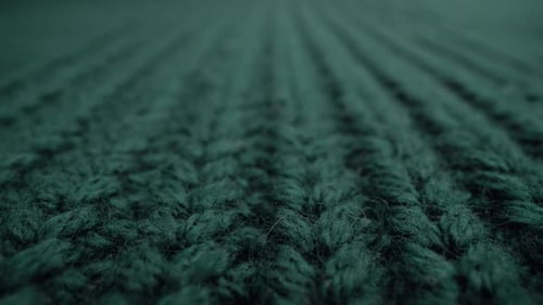 Nahaufnahme Aquamarin Farbe Stoff gestrickt Textur Hintergrund