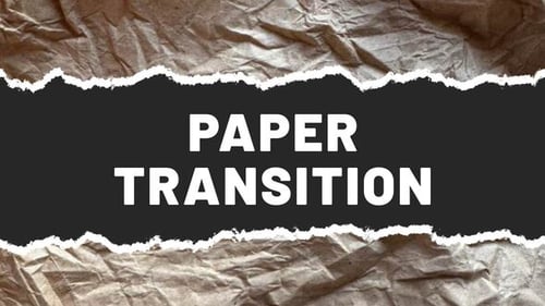 Paper Transition | After Effects