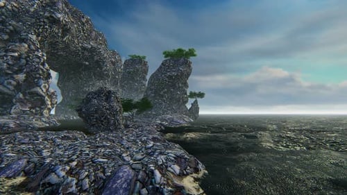 Paisagem natural e mar 2 K Sunny