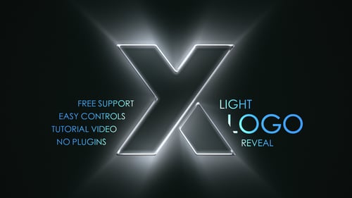 Luminous Logo Reveal with Energetic Glowing Lines
