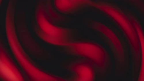 Abstract Swirling Red and Black Fluid Background Loop
