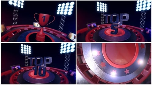 Dynamic 3D Sports Countdown Opener with Lower Thirds
