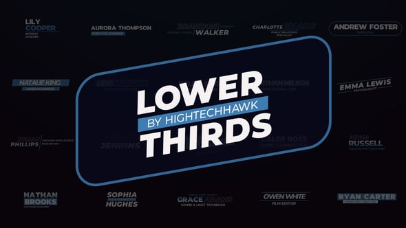 Lower Thirds, Elements ft. abstract & animation - Envato