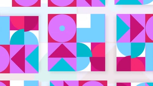 Formas geométricas brilhantes