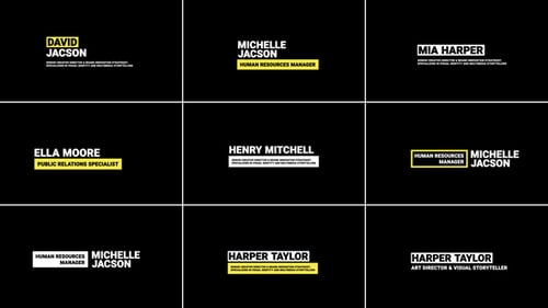 Minimal Lower Thirds | PP