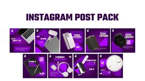 Instagram post pack