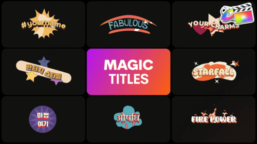 Vibrant Retro Animated Titles with Decorative Motion Graphics Pack