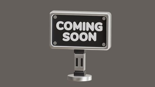 3D Animation of Coming Soon Builds Anticipation